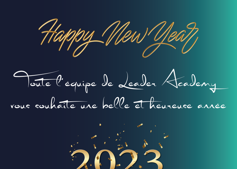 Leader Academy vous souhaite une belle et heureuse année 2023 ! 